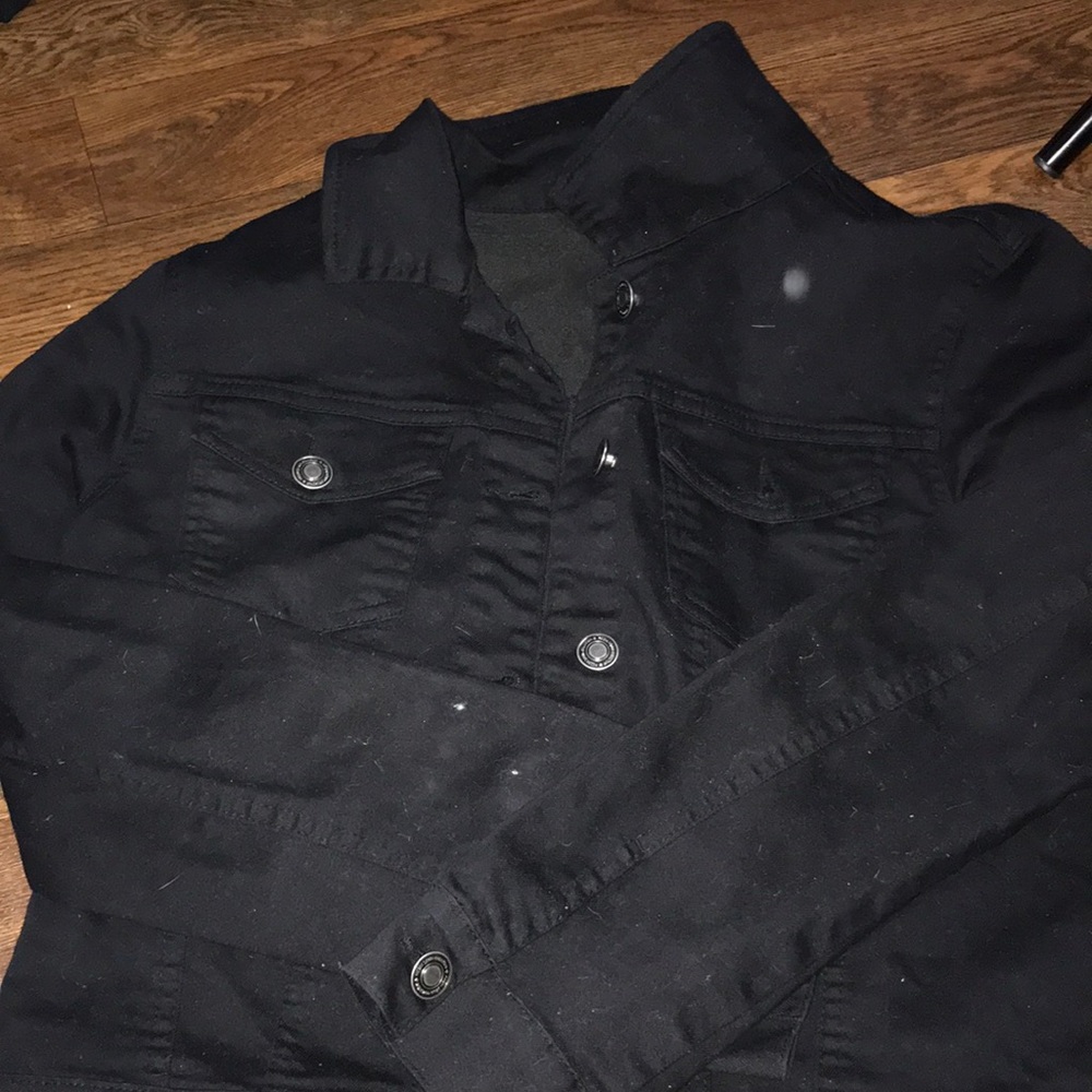 Black jean jacket